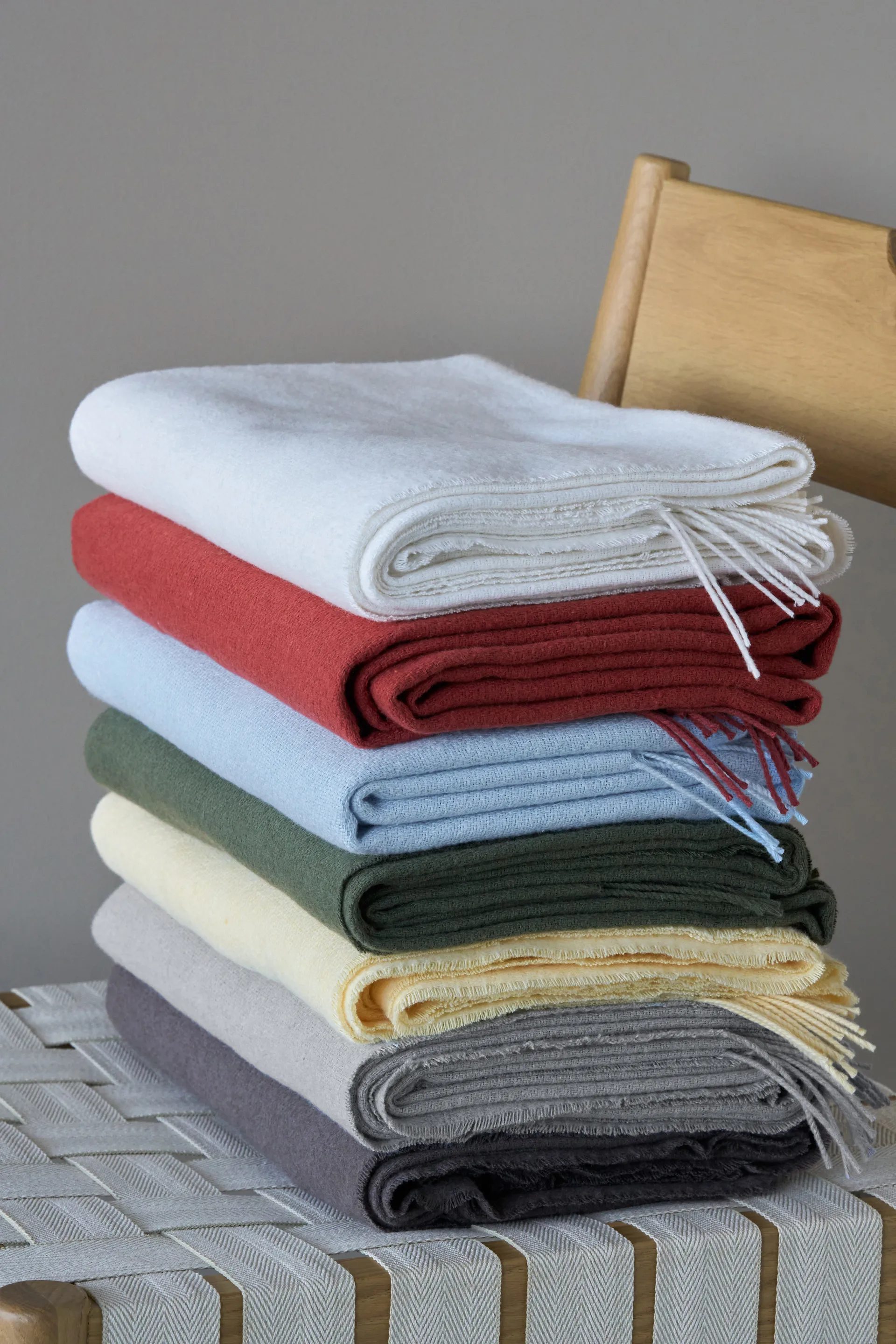 Loom cotton throw 125x170 cm, Taupe Scandi Living