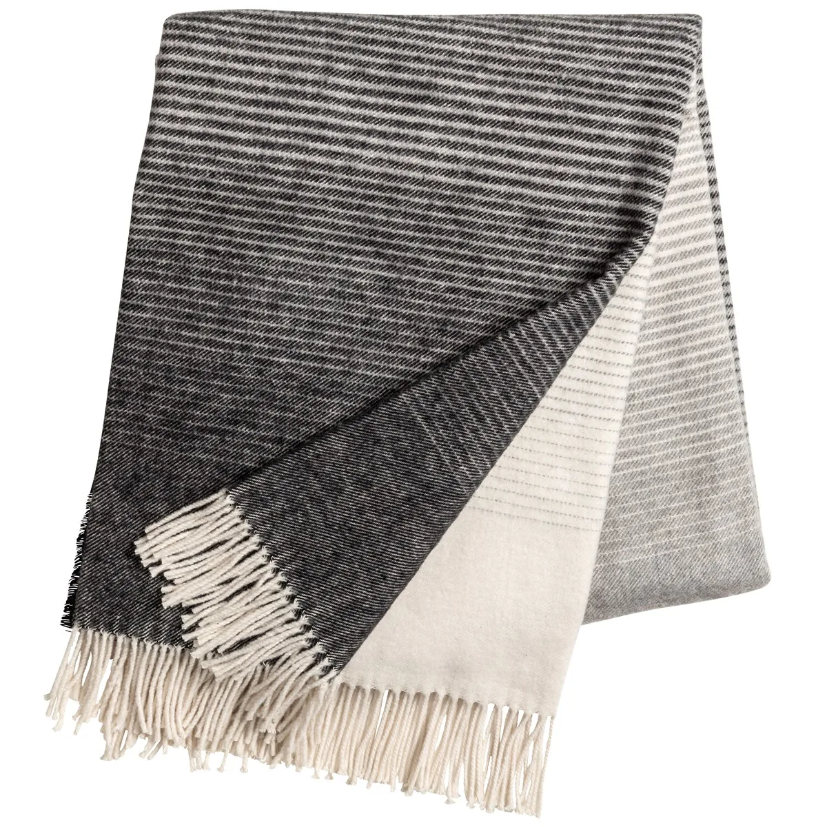 Mist cotton blanket, stone Scandi Living