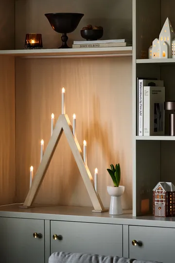 Nord advent candelabra 60 cm - White stained - Scandi Living