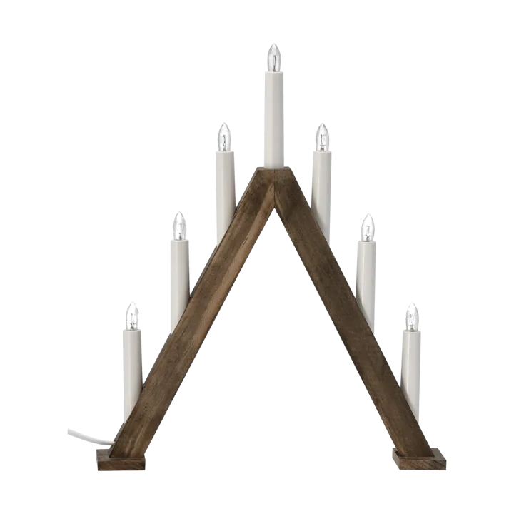 Nord advent candlestick 40 cm - Dark stained - Scandi Living