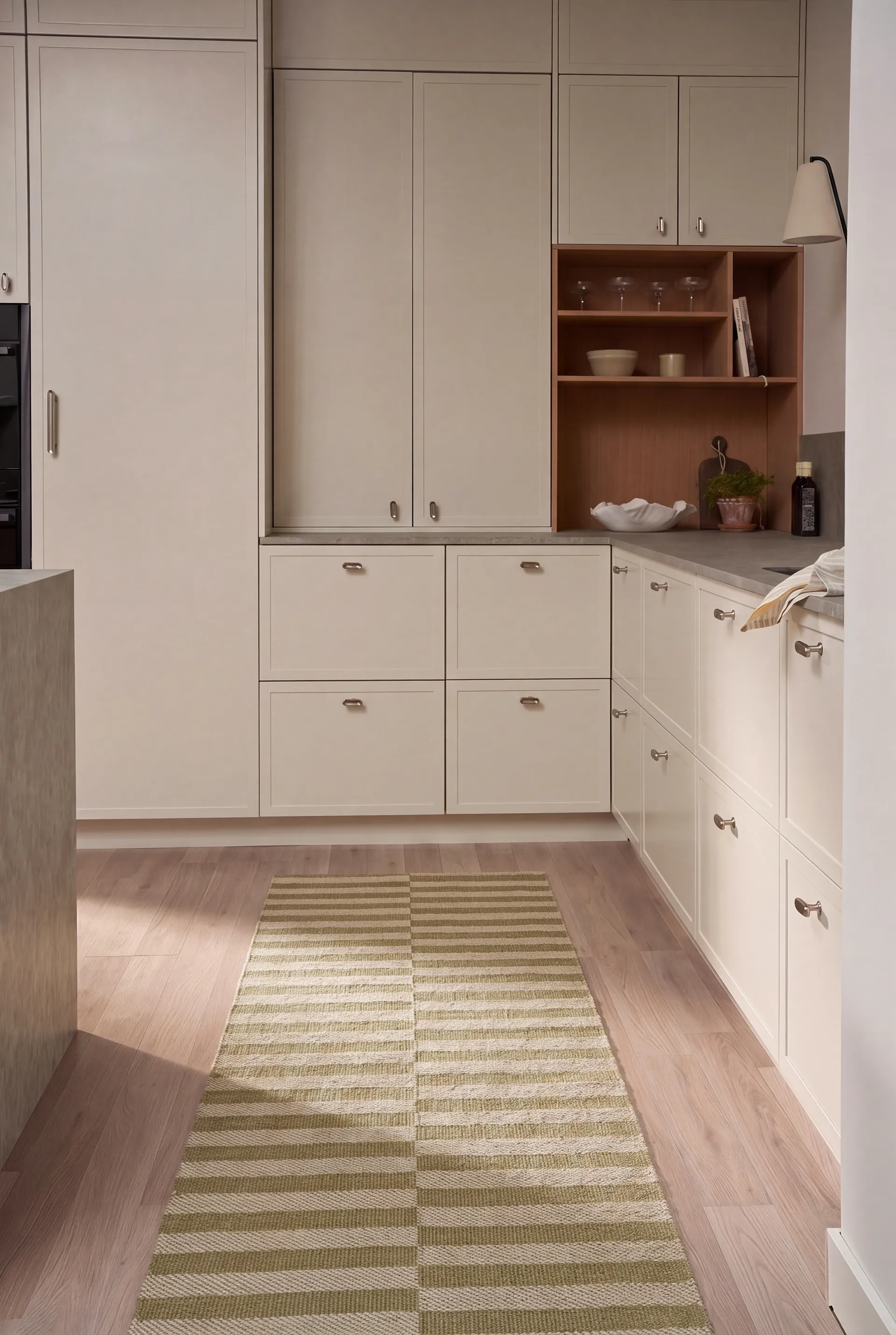 Path runner rug, Olive green, 70x150 cm Scandi Living