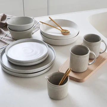 Sandsbro pasta plate offwhite, Ø23 cm, 8-pack - Scandi Living