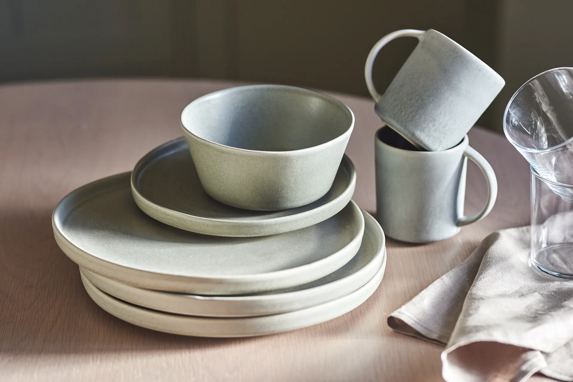 Sandsbro small plate light grey, Ø20 cm, 6-pack,  Scandi Living