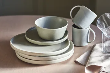 Sandsbro small plate light grey, Ø20 cm, 8-pack - Scandi Living