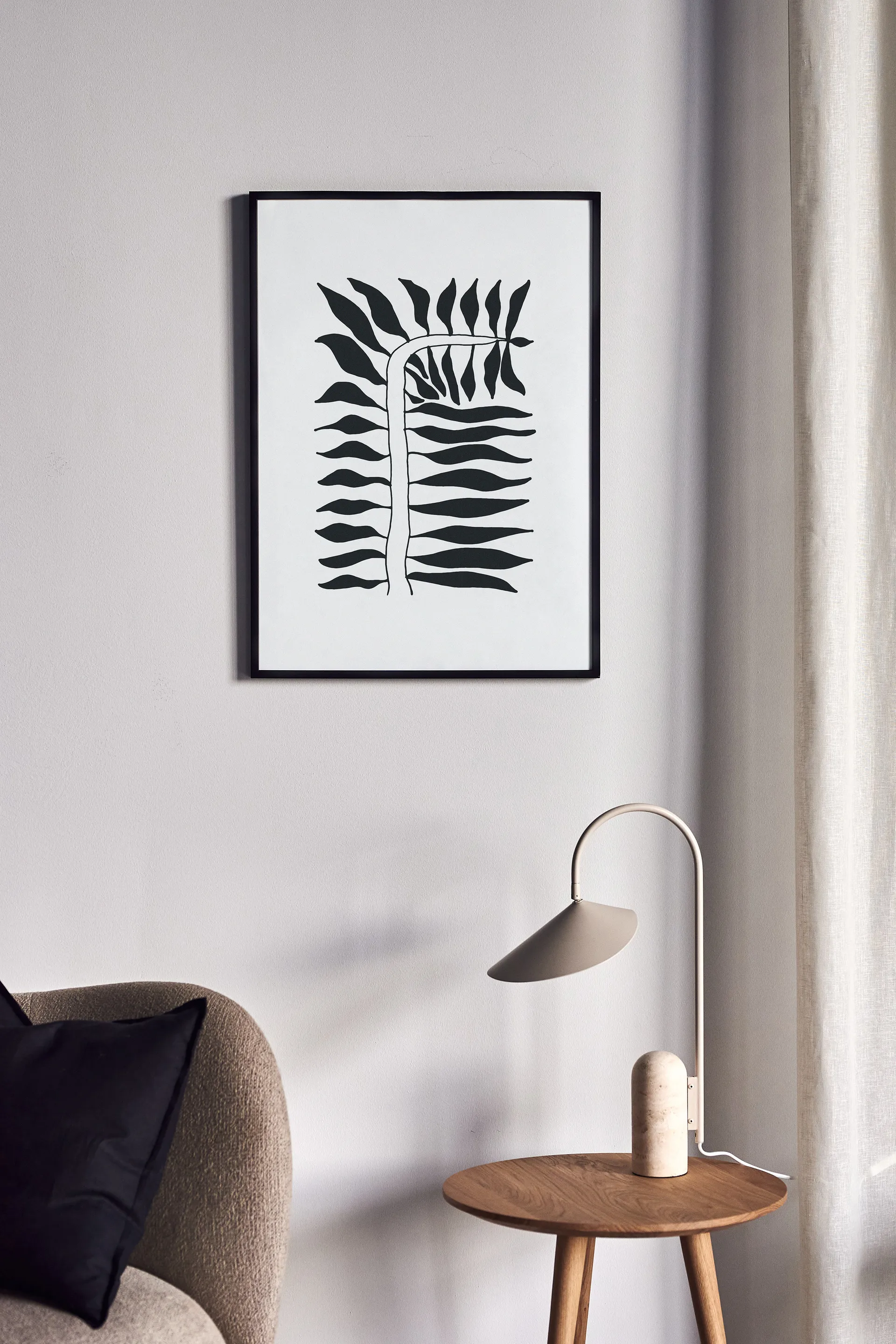 Seeding poster black, 50x70 cm Scandi Living