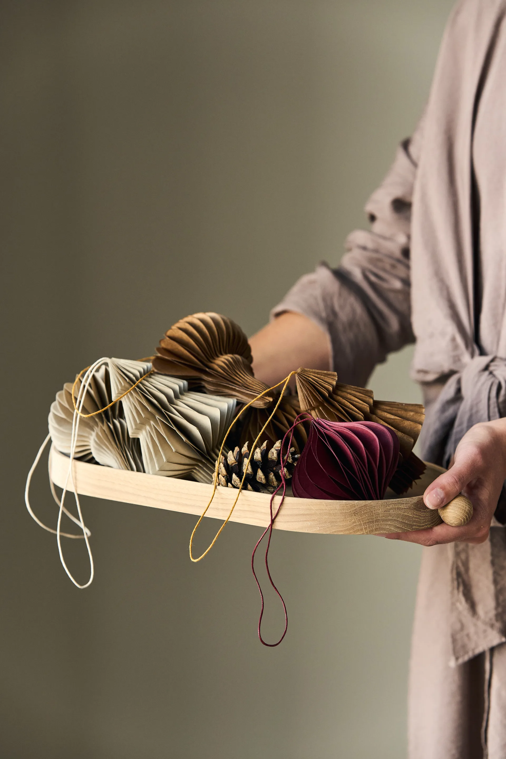 Spira baubles 4-pack, Natural Scandi Living