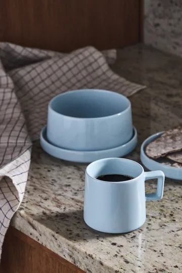 Taper breakfast set 12 pieces - Light blue - Scandi Living