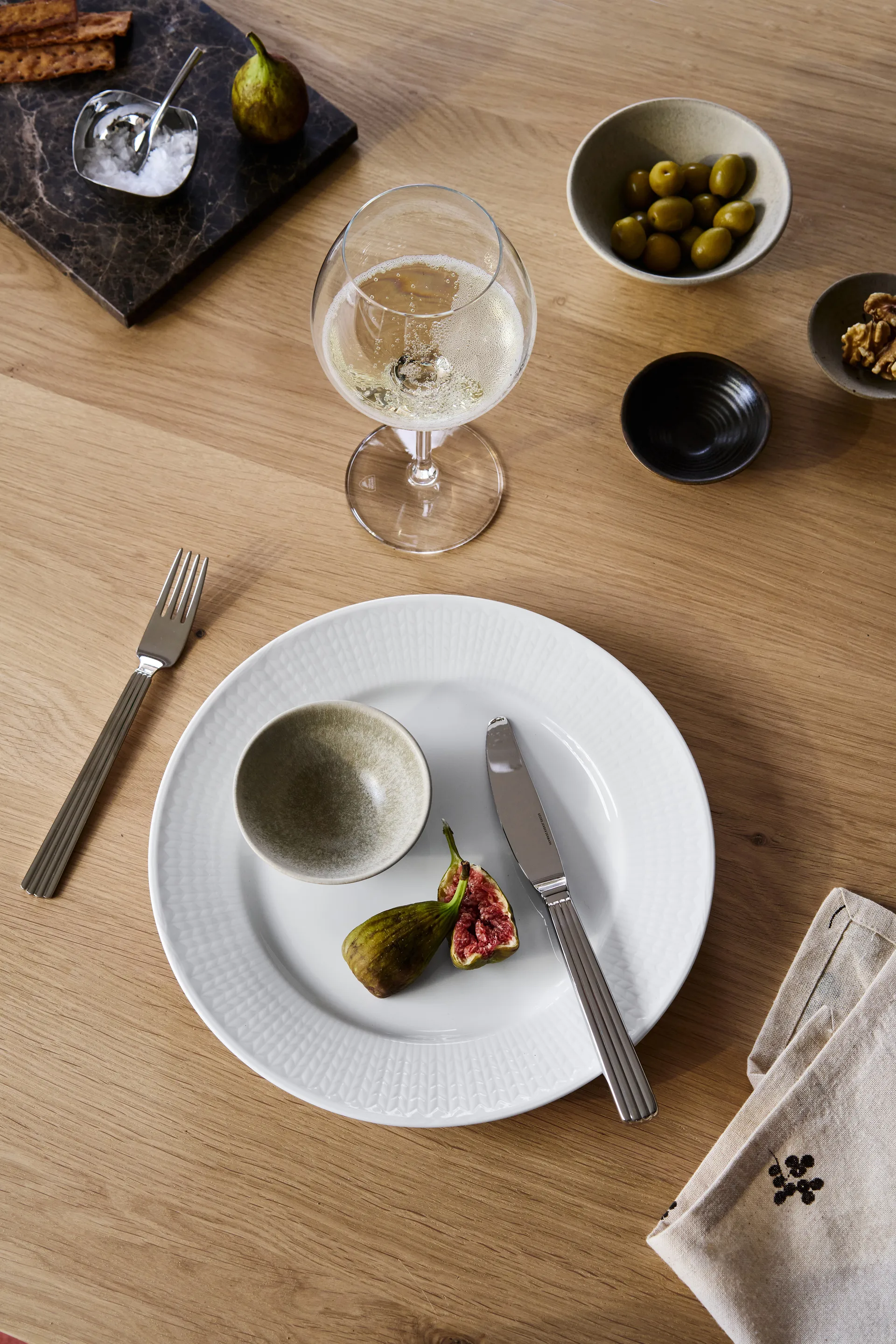 Terra serving bowl, Beige stoneware, Ø12 cm Scandi Living