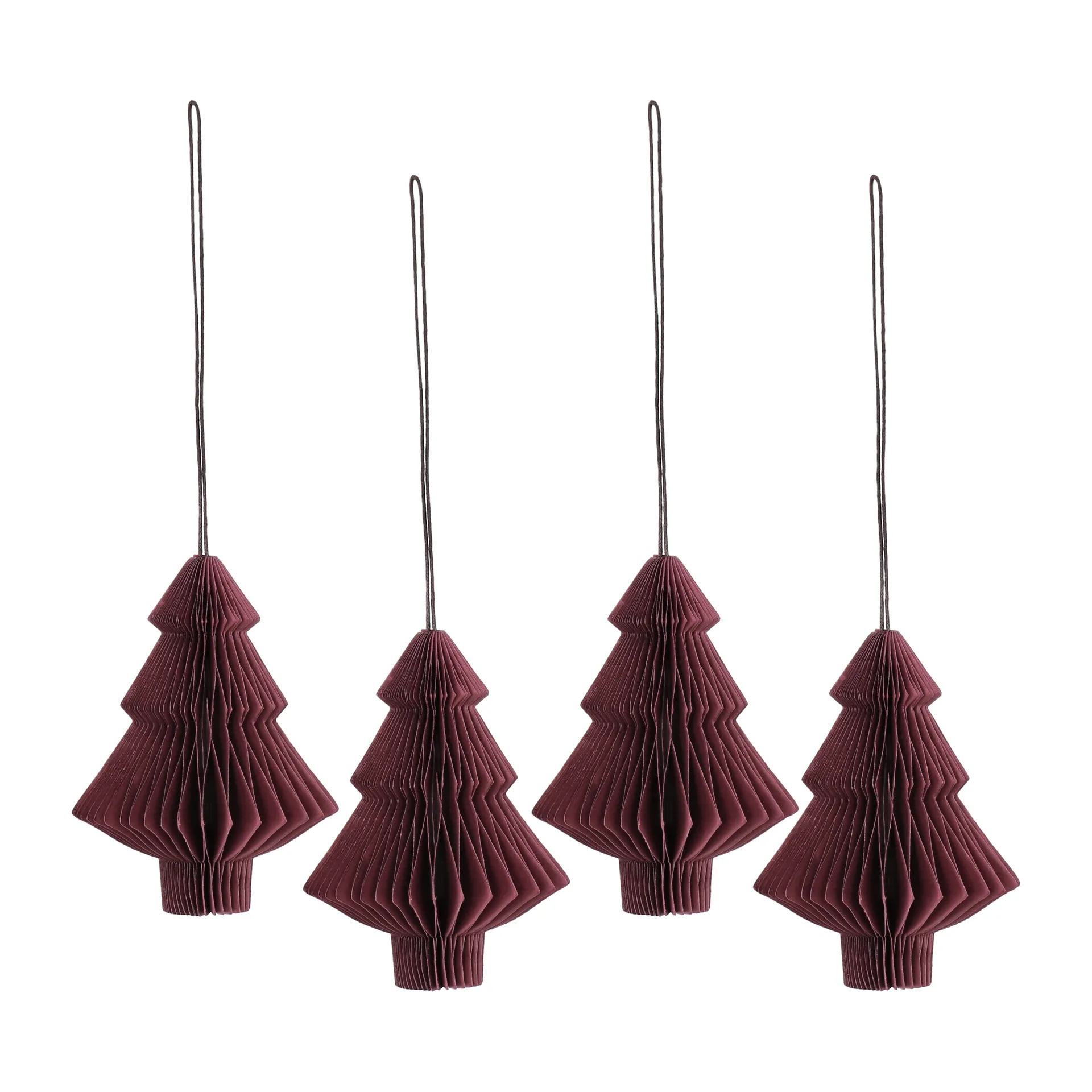 Tree baubles 4-pack, Red Scandi Living