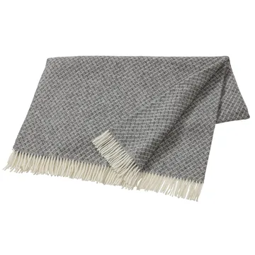 Wicker wool throw - grey - Scandi Living