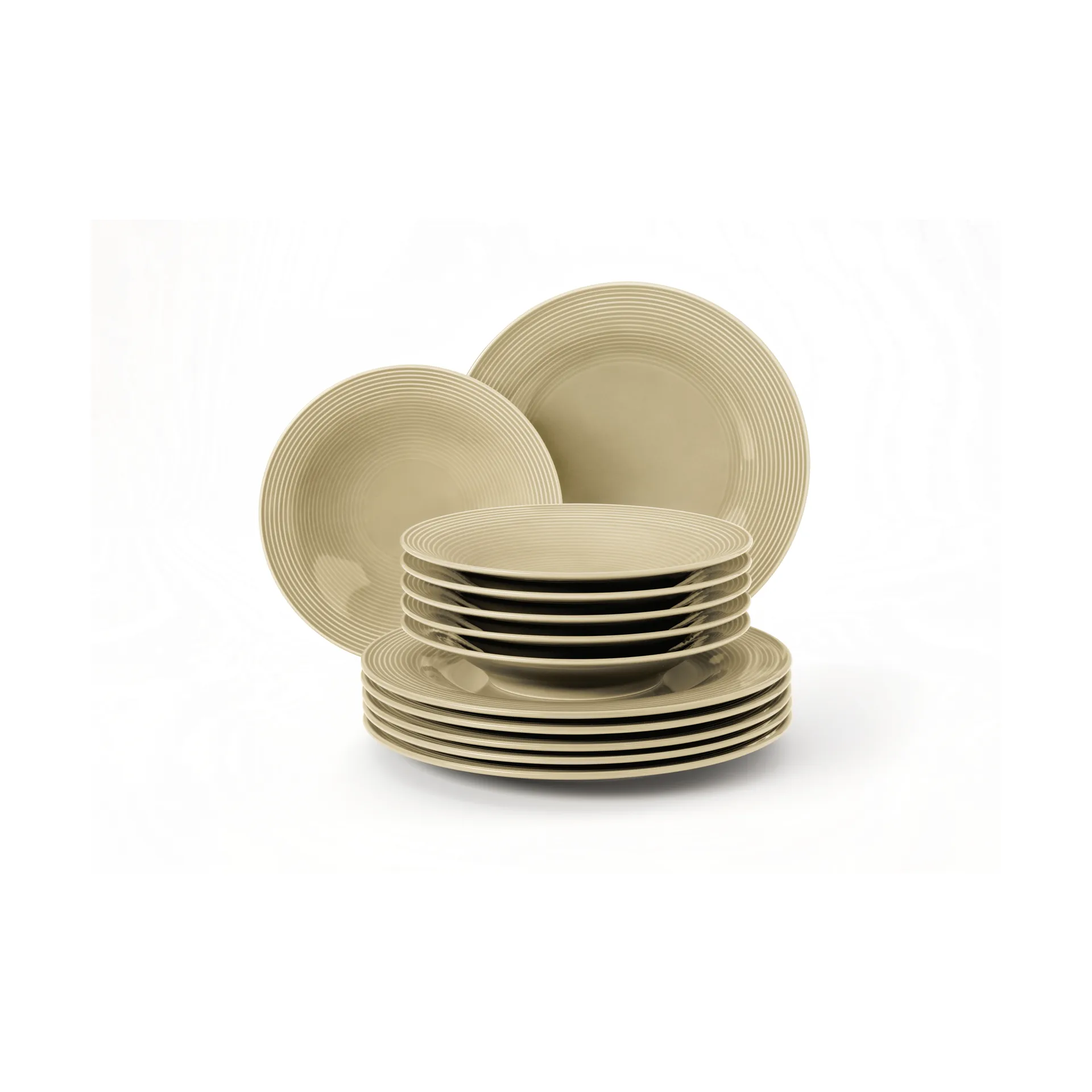 Beat service set 12 pieces, Sand beige Seltmann Weiden
