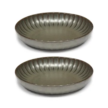 Inku high plate L Ø23 cm 2-pack - Green - Serax