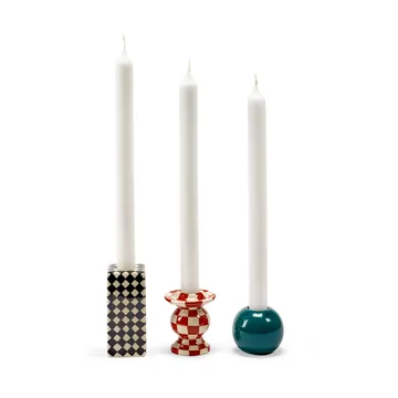 Les Objets Mouleversants N°2 candlestick - Red-white - Serax