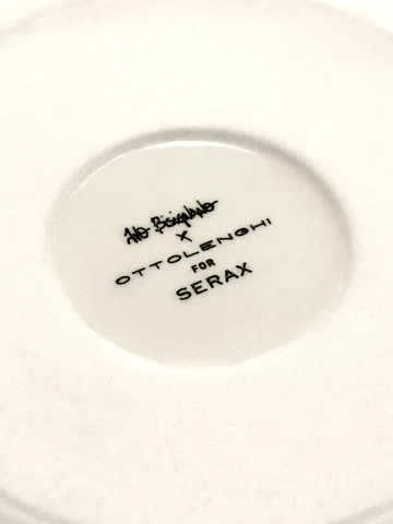 Ottolenghi Feast plate L Ø26 cm 2-pack - White stripes-blue - Serax