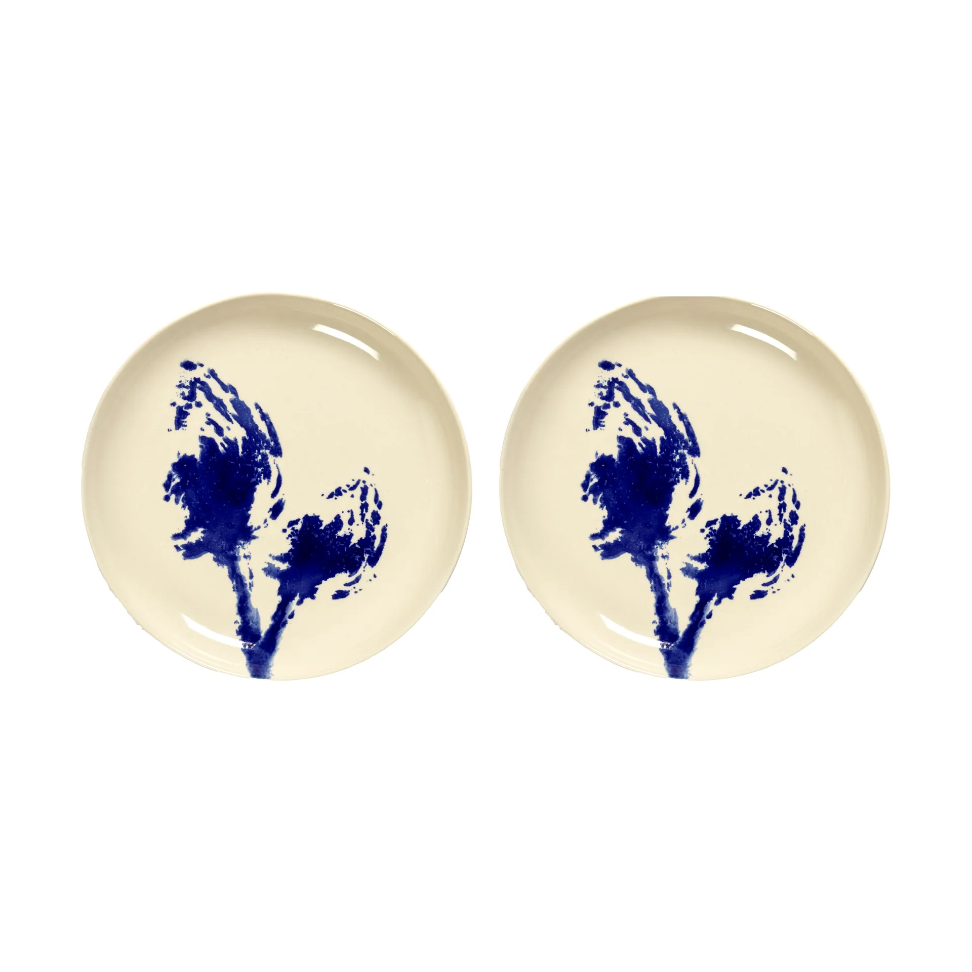 Ottolenghi Feast plate S Ø19 cm 2-pack, White-artichoke blue Serax
