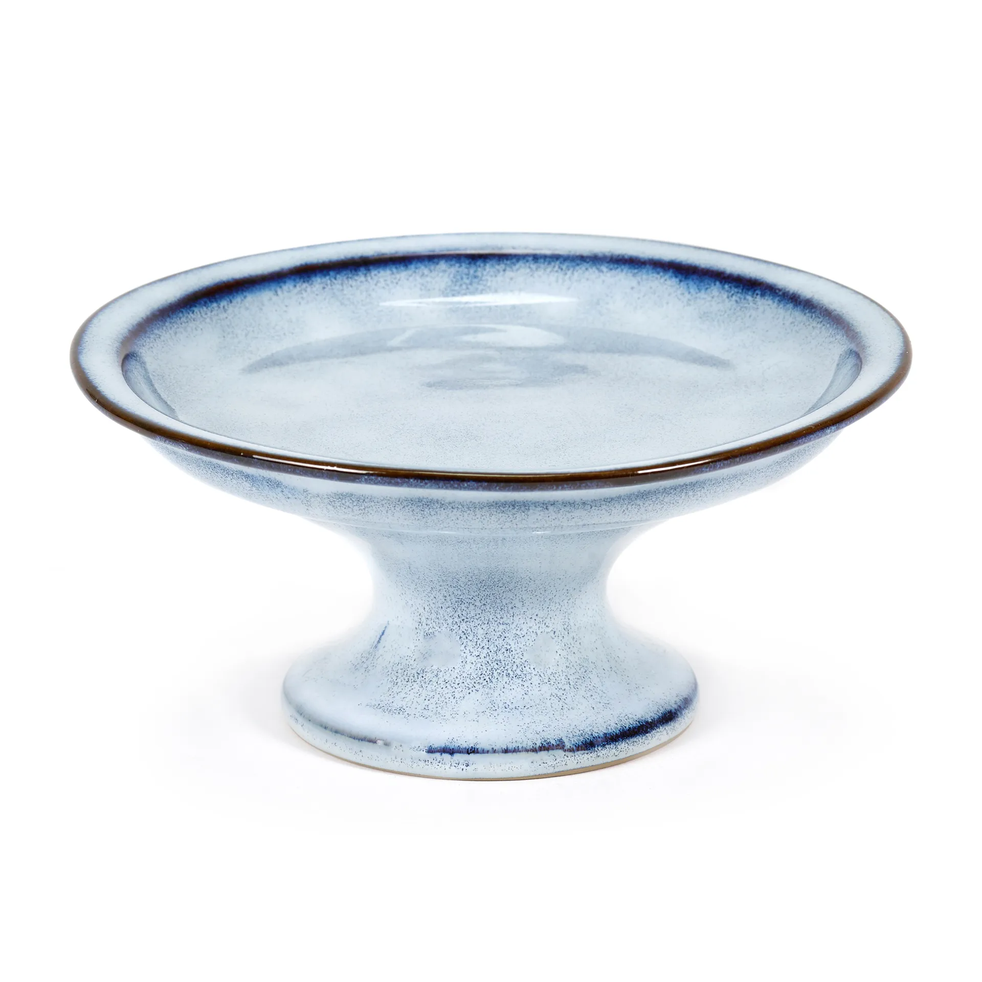 Pure cake plate glazed S 16.5 cm, Blue Serax