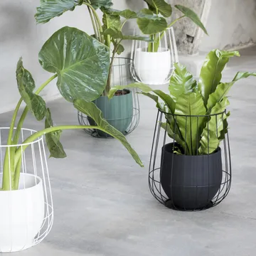 Serax flower pot in basket Ø37 cmh46 cm - white - Serax