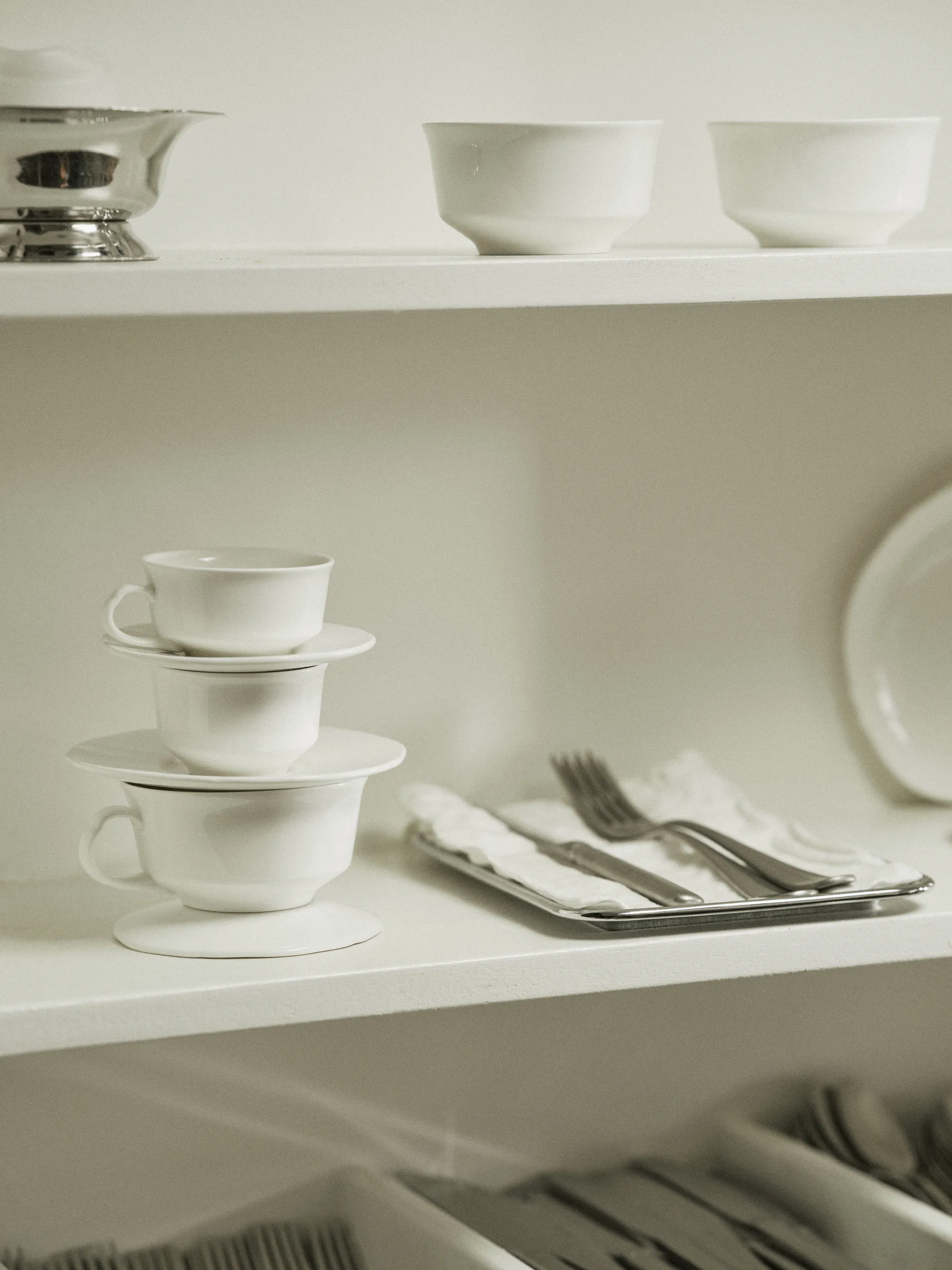 Silhouette coffee cup 19 cl 4-pack, White Serax