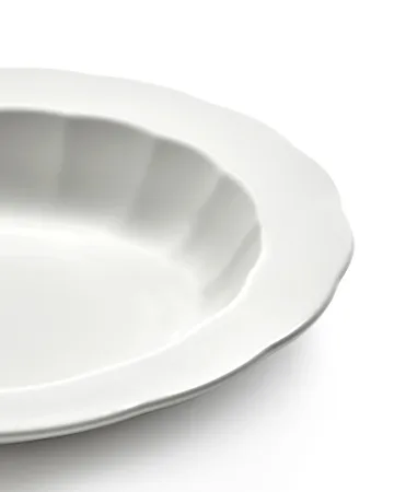 Silhouette deep plate L Ø27 cm 4-pack - White - Serax