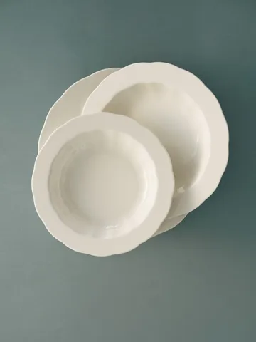 Silhouette deep plate L Ø27 cm 4-pack - White - Serax