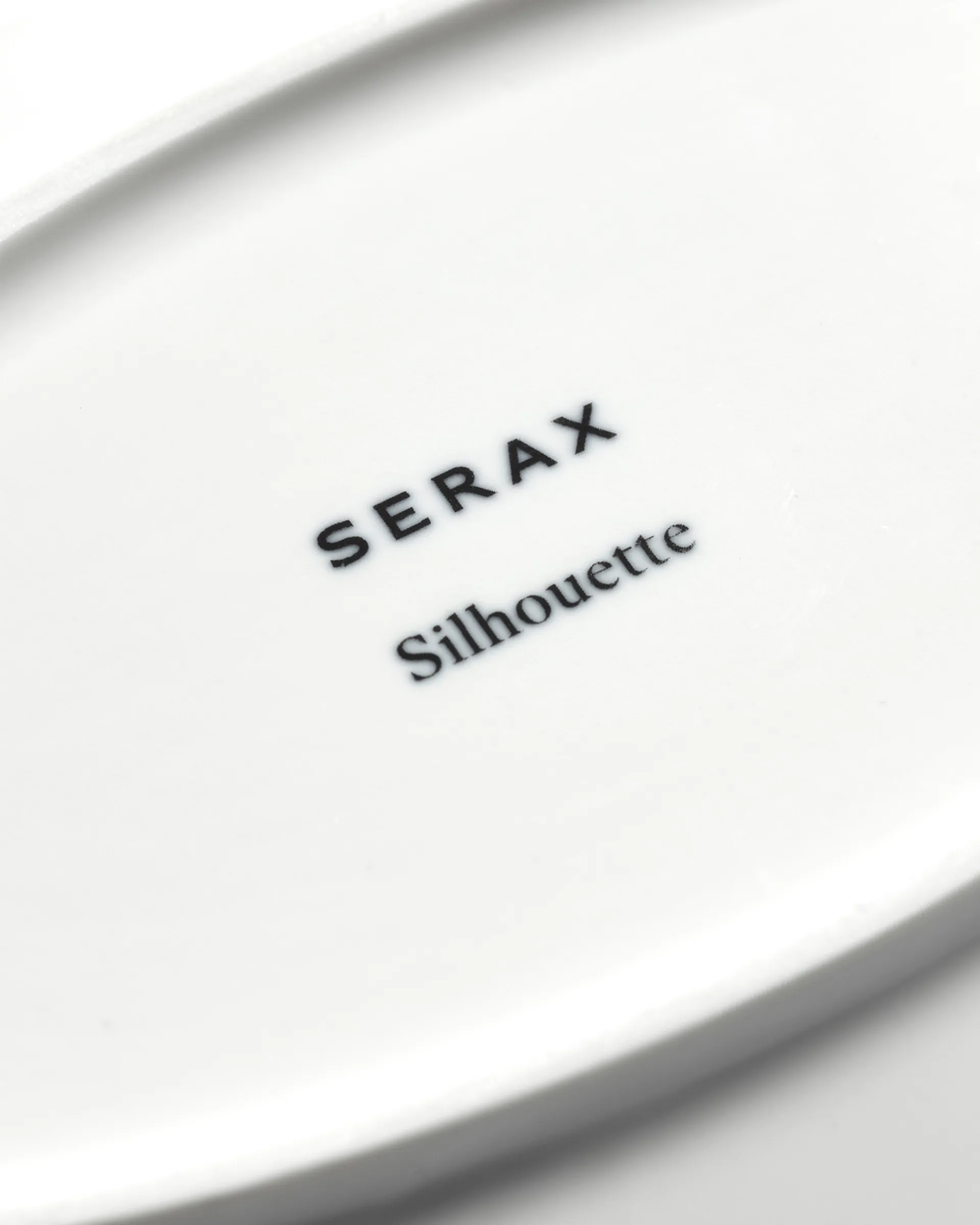 Silhouette oval deep plate M 15x24.5 cm 2-pack, White Serax