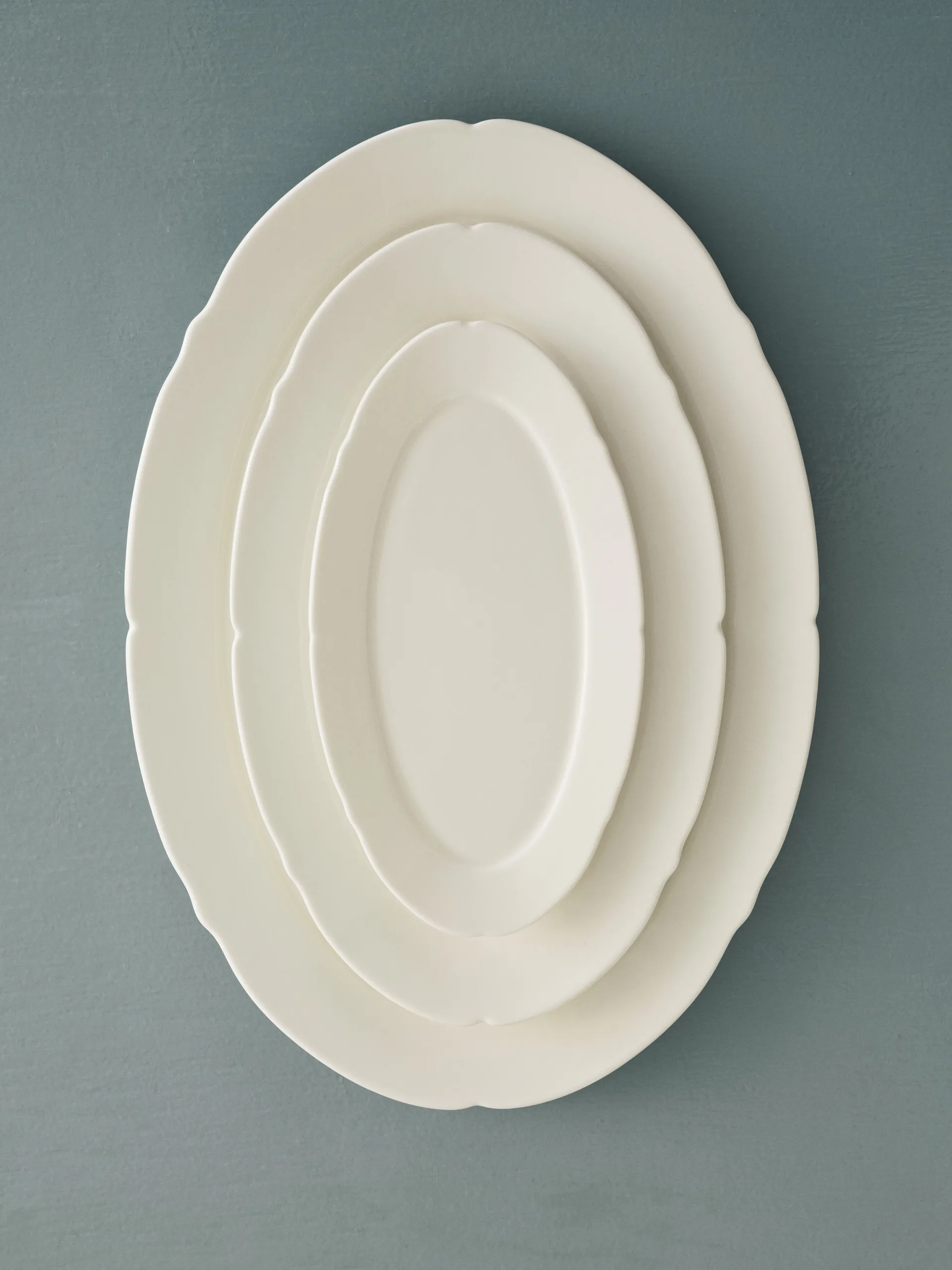 Silhouette oval plate S 10x18.5 cm 4-pack, White Serax