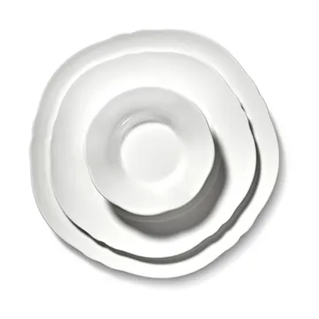 Silhouette plate M Ø23.5 cm 4-pack - White - Serax