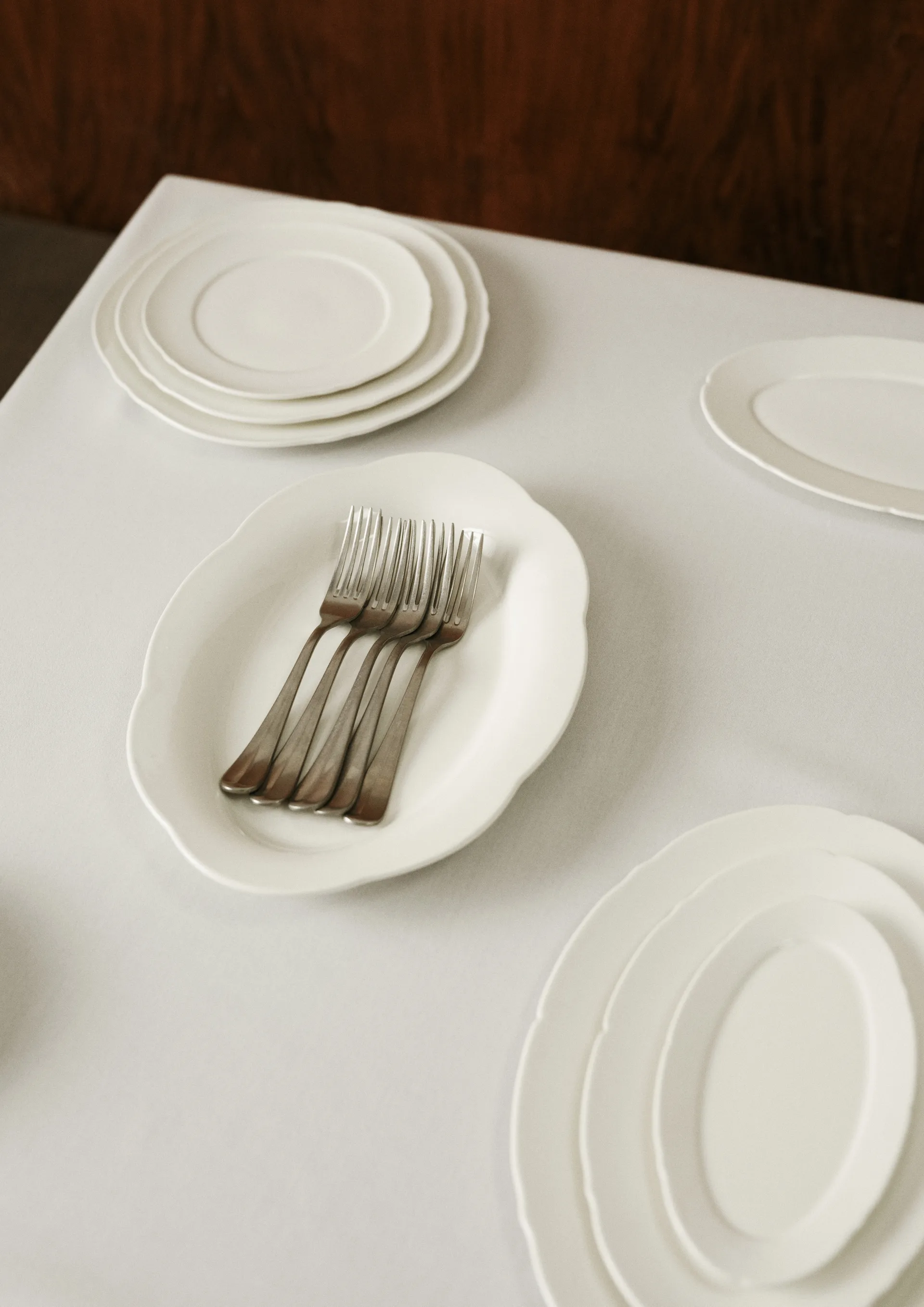 Silhouette plate XS Ø17 cm 4-pack, White Serax