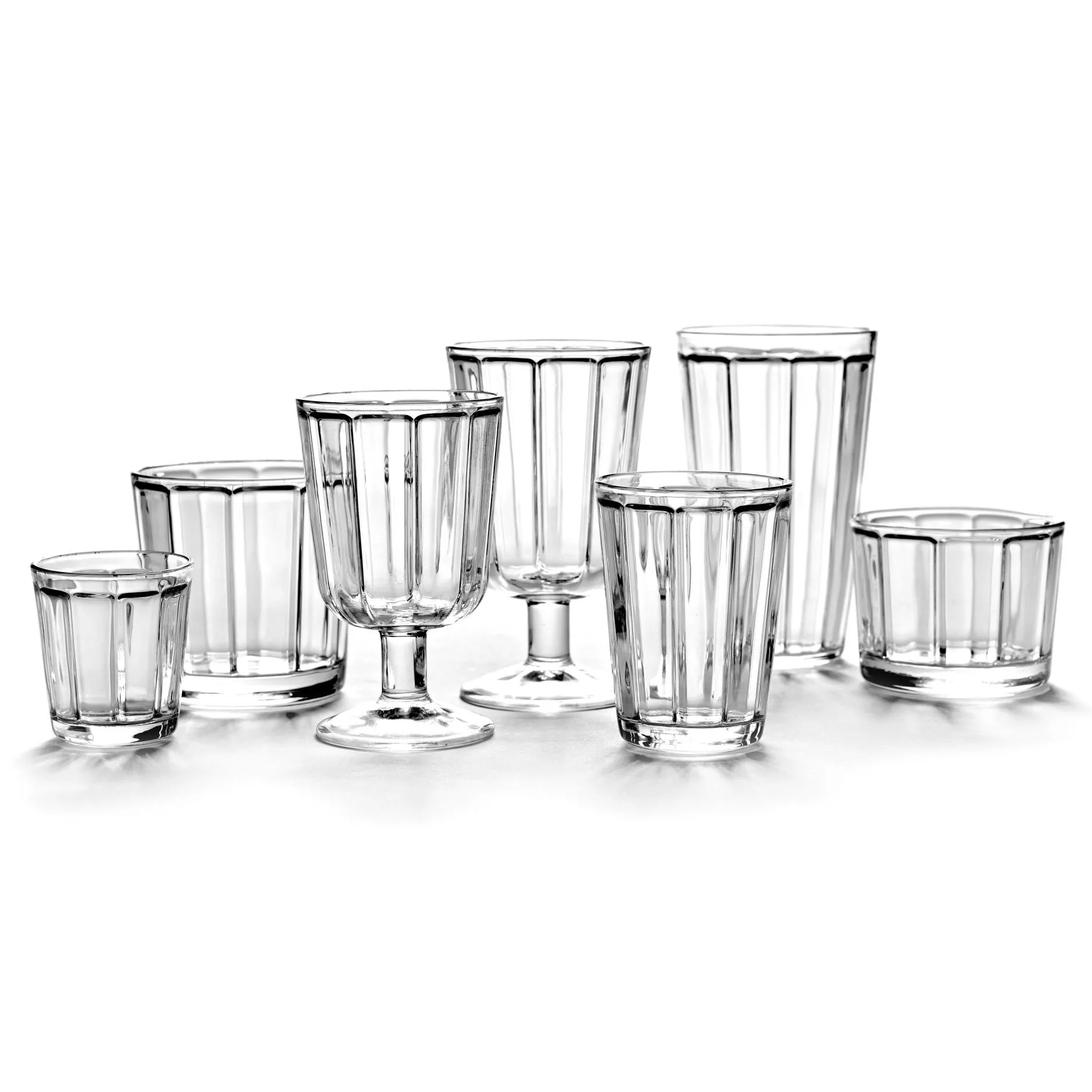 Surface red wine glass 23 cl 4-pack clear,  Serax