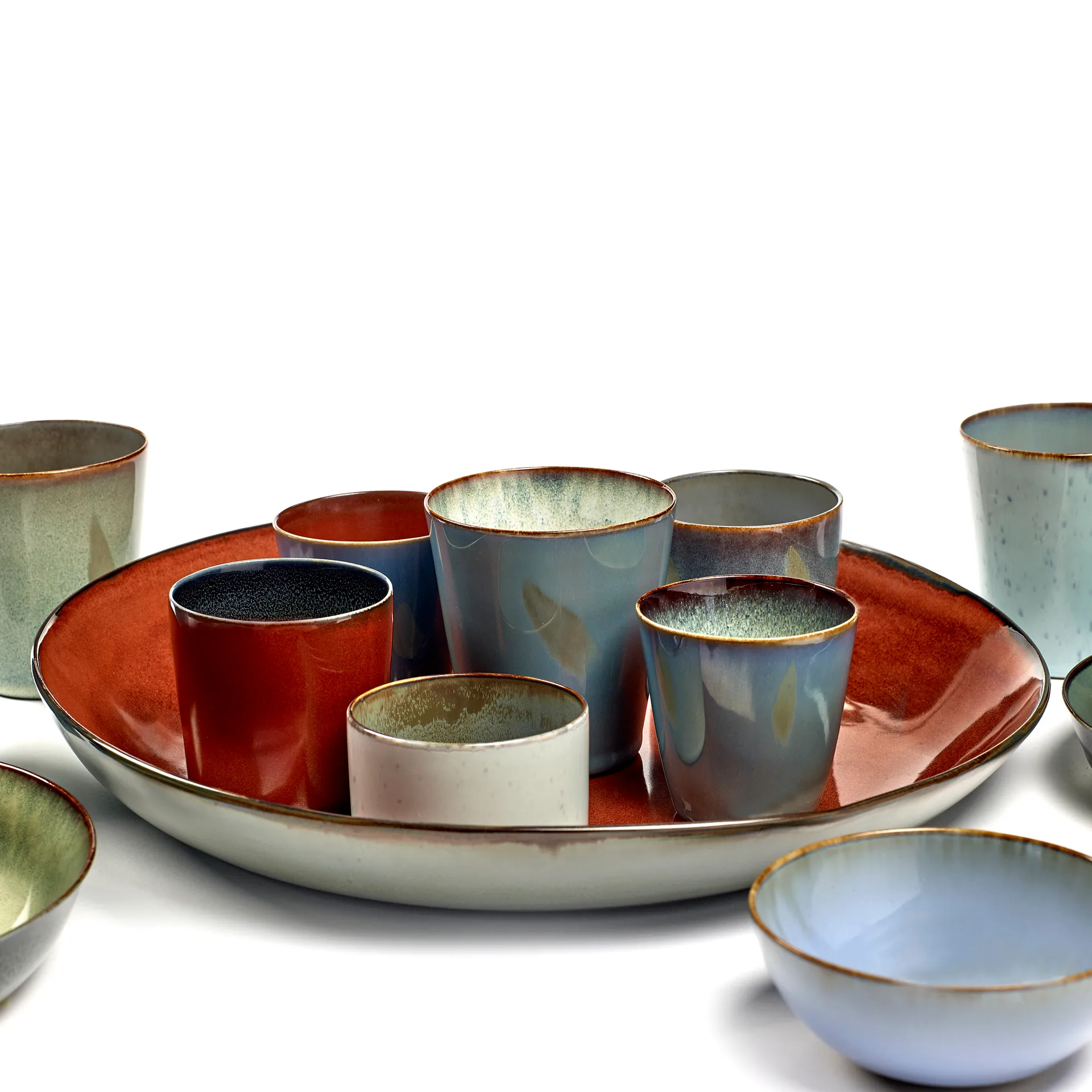 Terres de Rêves cup S, smokey blue-misty grey Serax