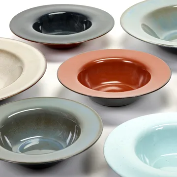 Terres de Rêves deep plate 21.3 cm - Blue grey-dark blue - Serax