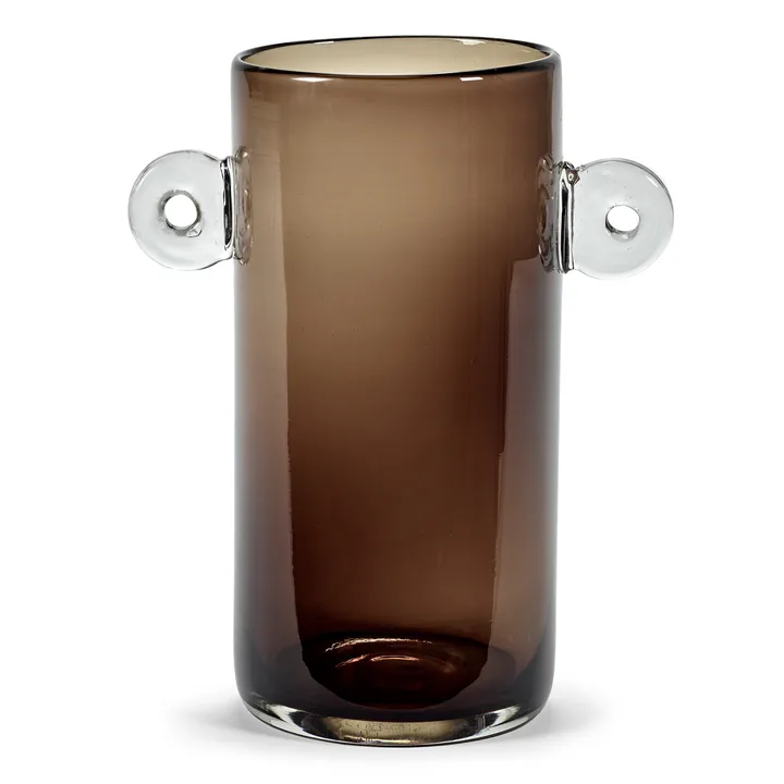 Wind & Fire vase with handles 31 cm - dark brown - Serax