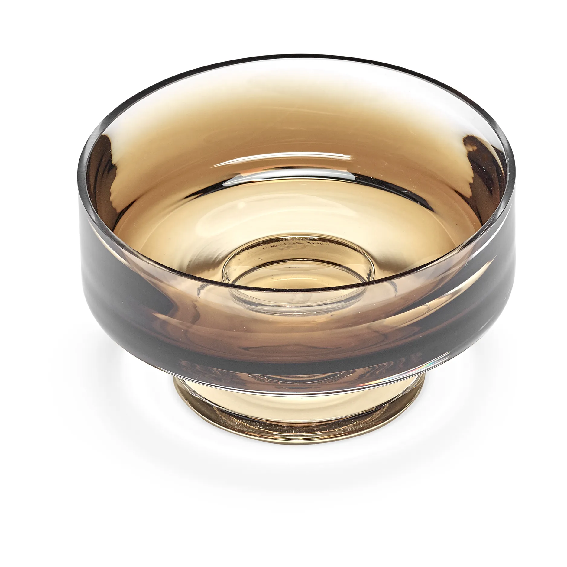 Zuma low footed bowl M Ø13.6 cm, Amber Serax