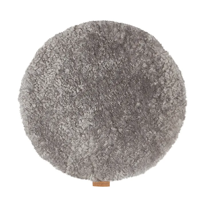 Jill padded chair cushion - Granite (grey), Ø36 cm - Shepherd of Sweden