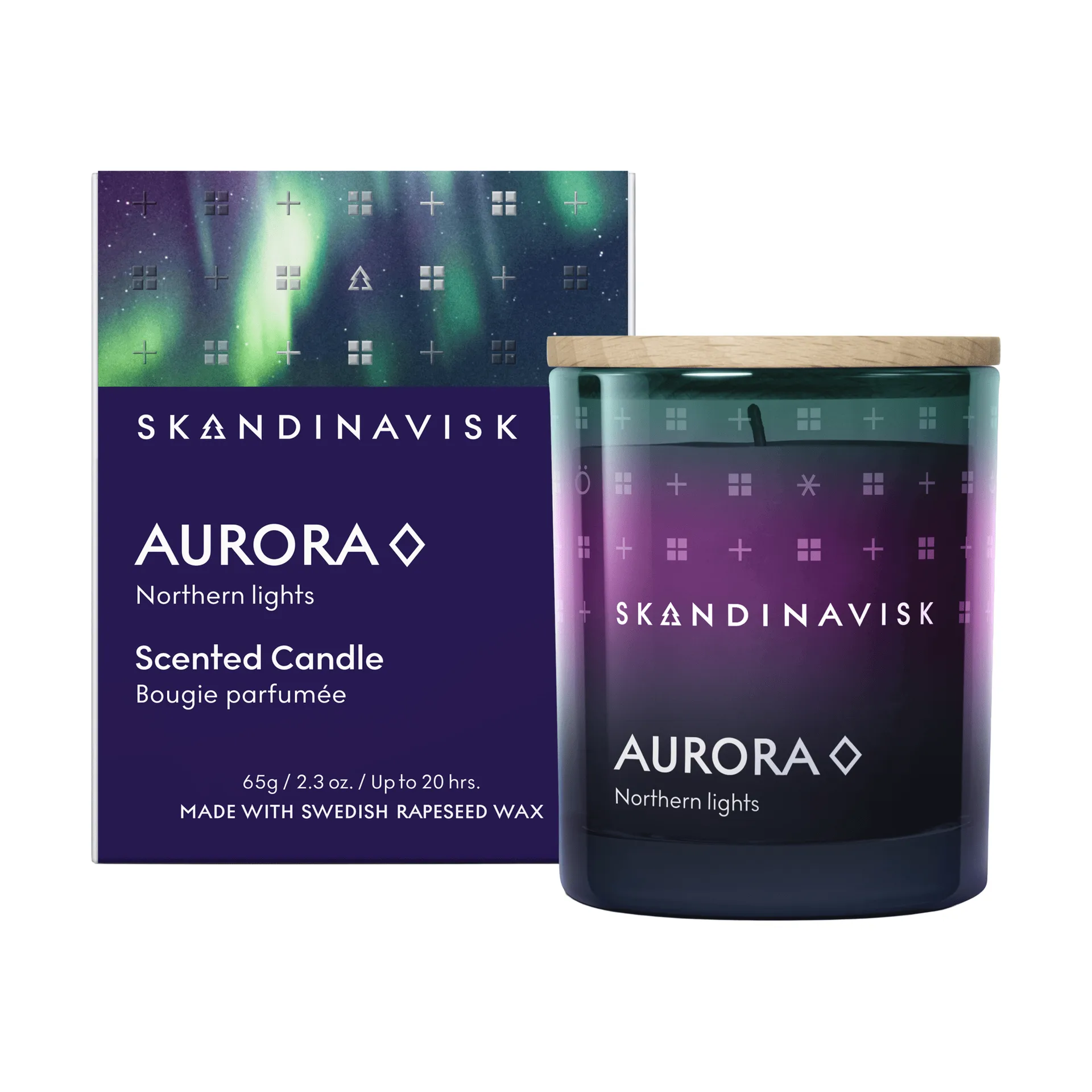 Aurora scented candle, 65 g Skandinavisk