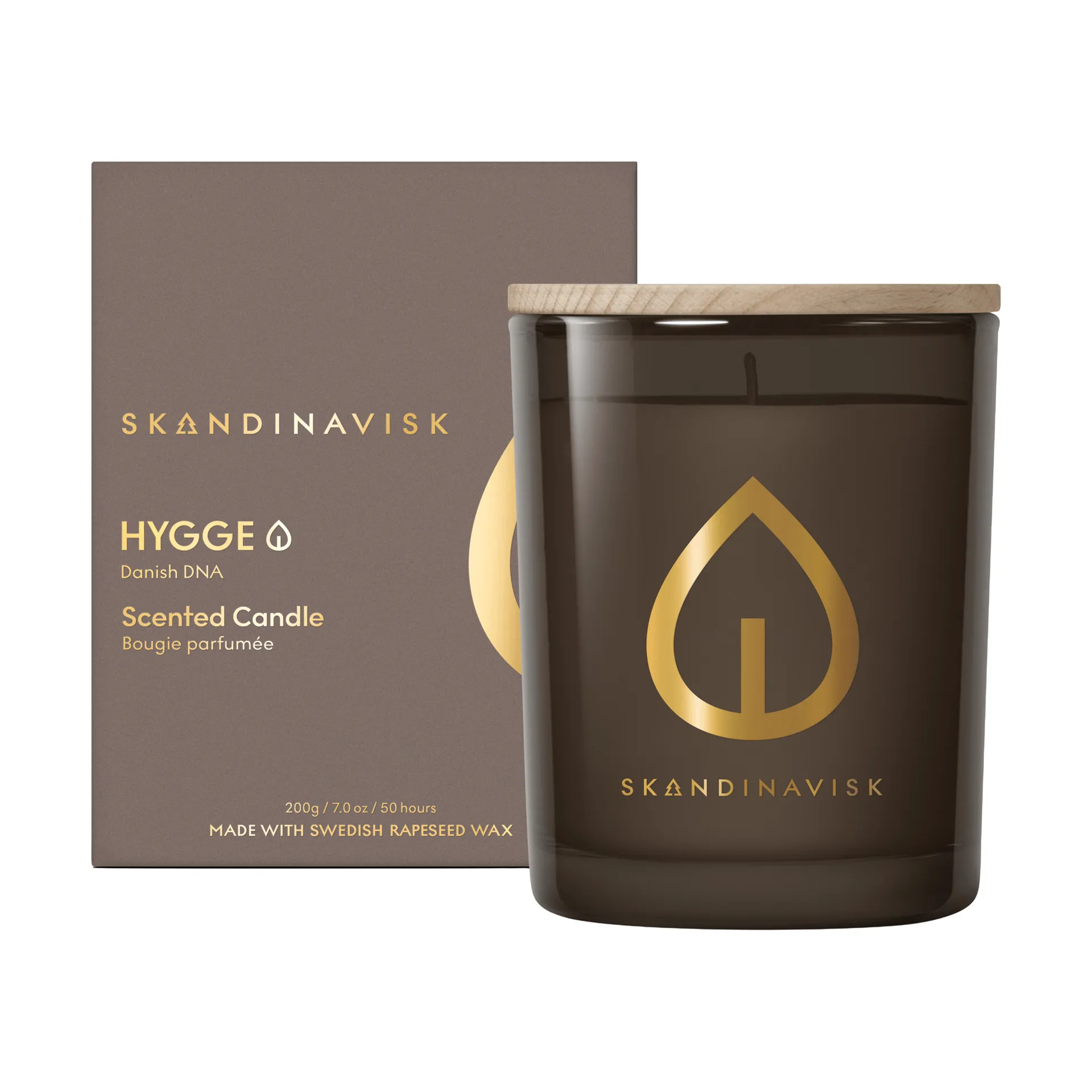 Hygge Gold Symbol scented candle, 200 g Skandinavisk