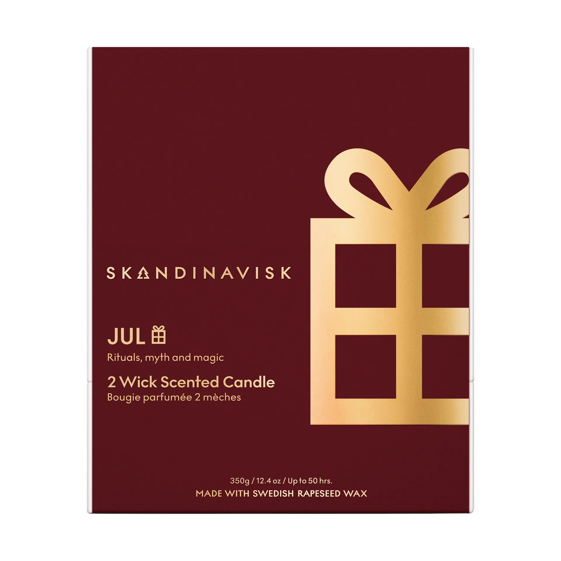 Jul Gold Symbol scented candle, 350 g, 2 wicks Skandinavisk