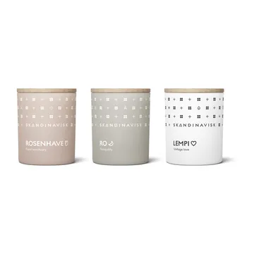 Sense scented candle gift set mini - 3 pieces - Skandinavisk