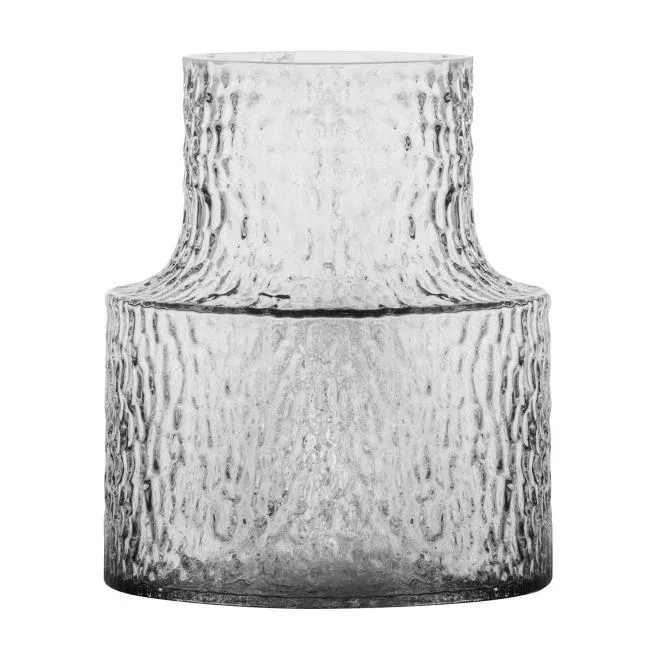 Kolonn vase structured, 20 cm Skrufs Glasbruk