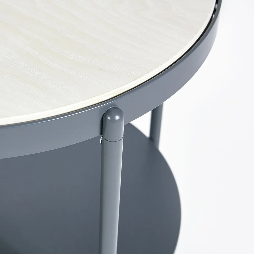 Lene side table, White, low, mdf SMD Design