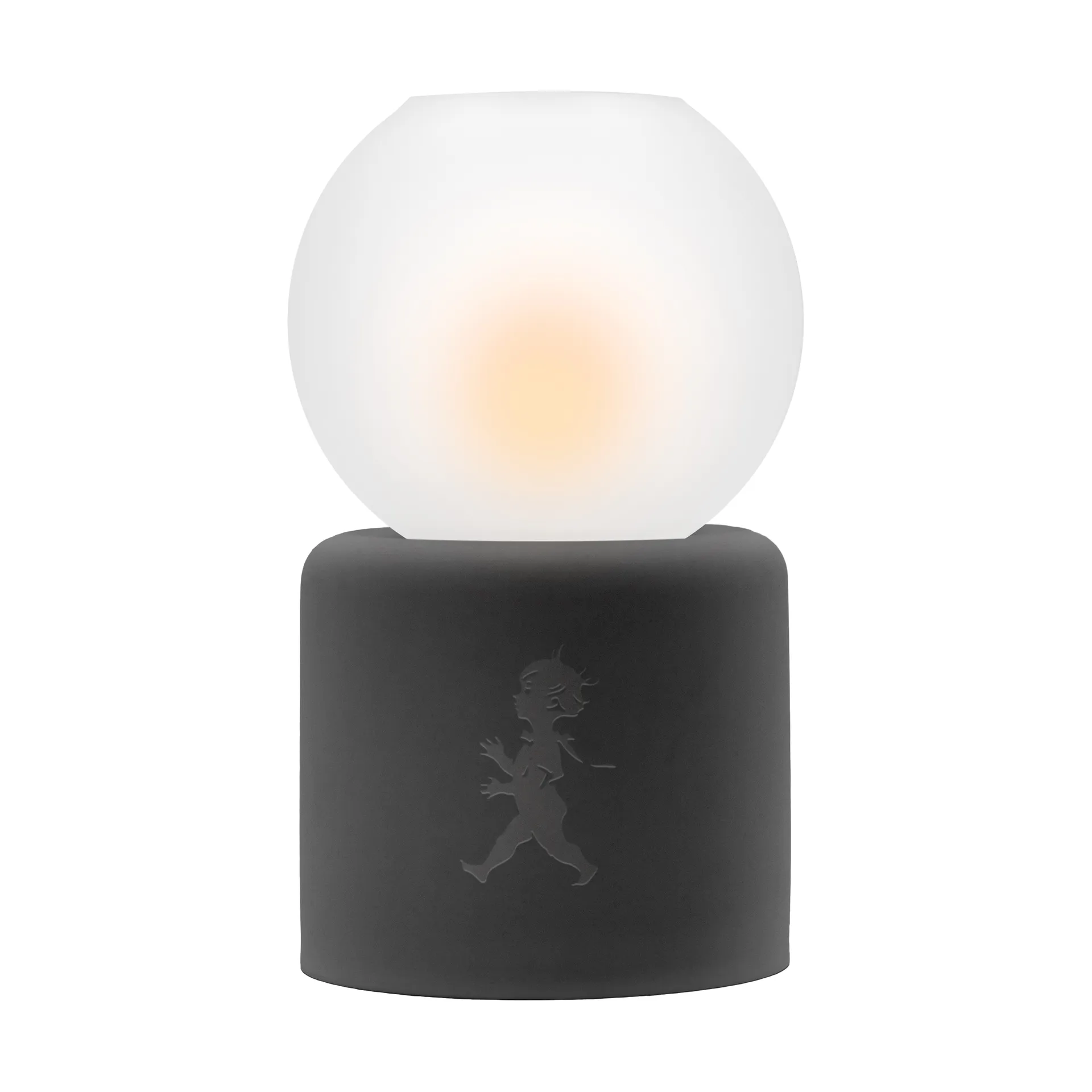 Globe tealight holder Ø9.5x17 cm, Dark grey Solstickan Design