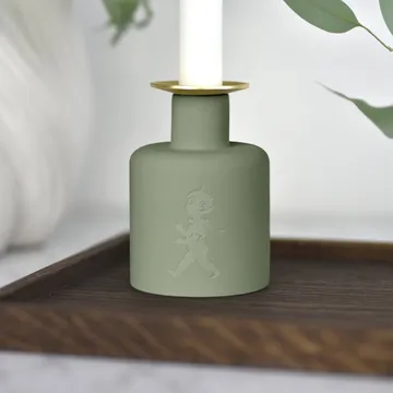 Solstickan ceramic candle holder - Green - Solstickan Design