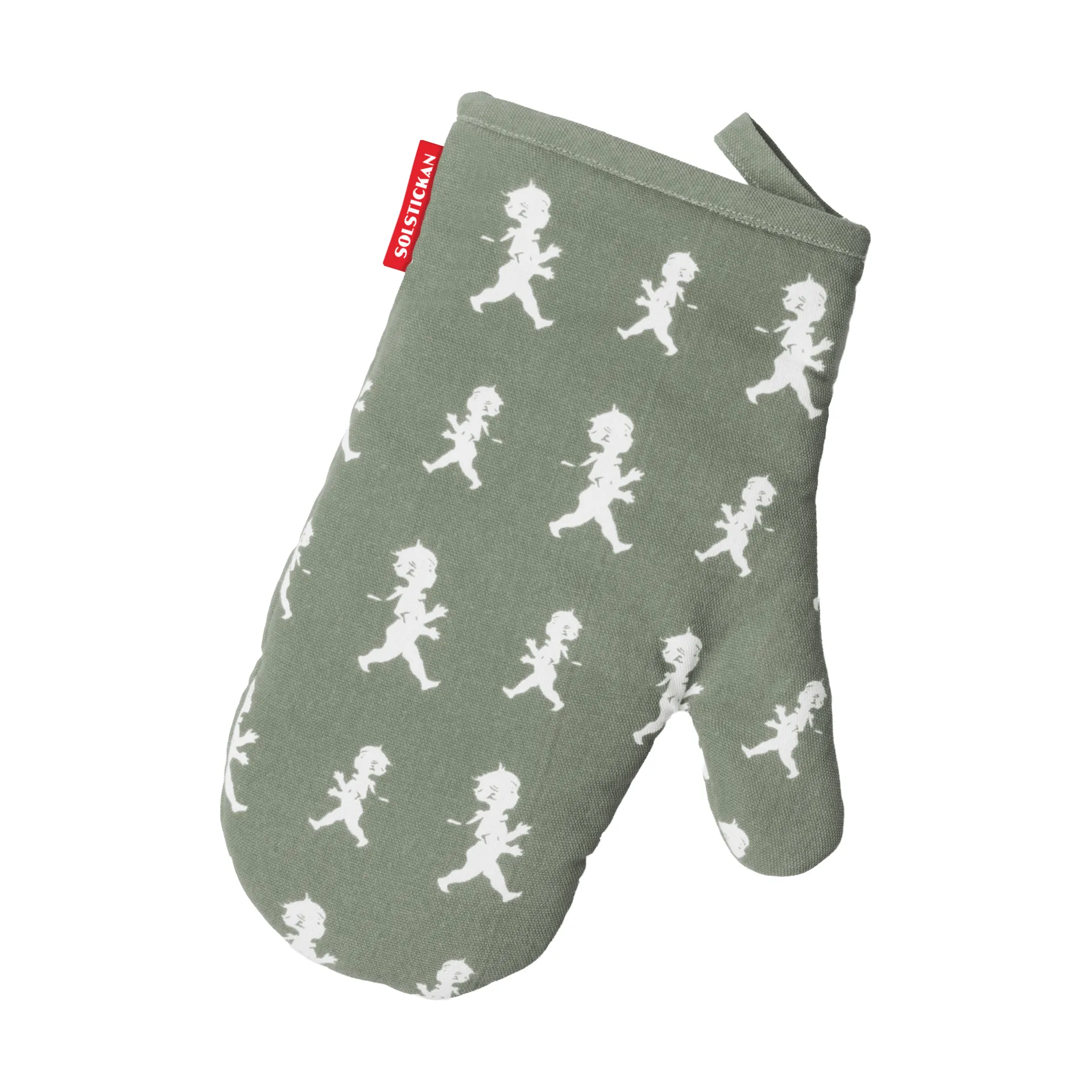 Solstickan oven glove 22x30 cm, Green Solstickan Design