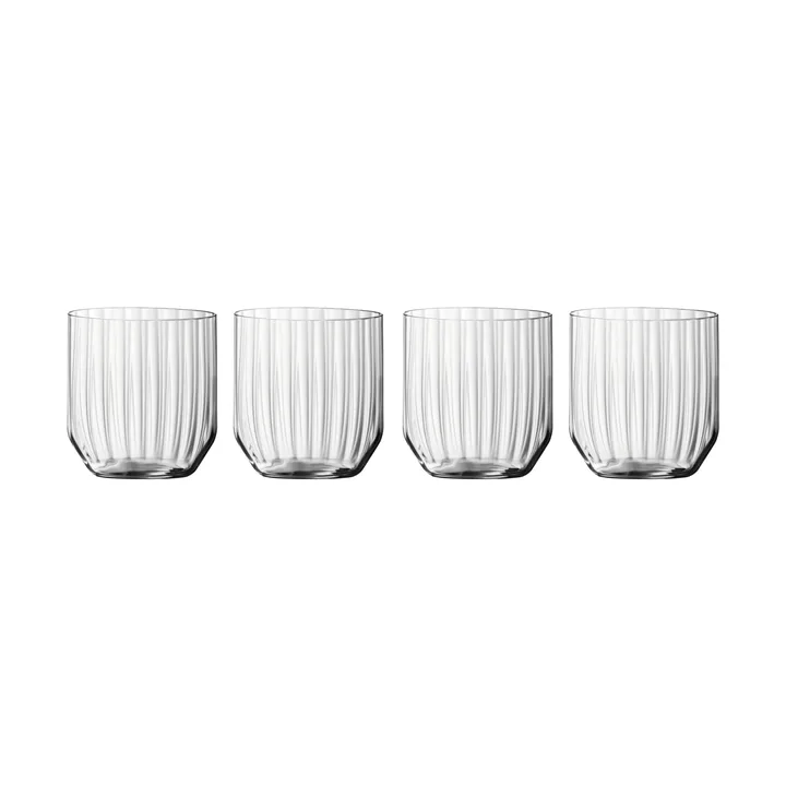 Linear whiskey tumbler 34.5 cl glass 4-pack - Clear - Spiegelau