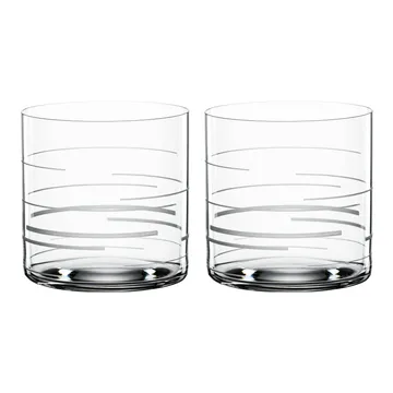 Signature drinking glass 33 cl 2-pack - Lines - Spiegelau