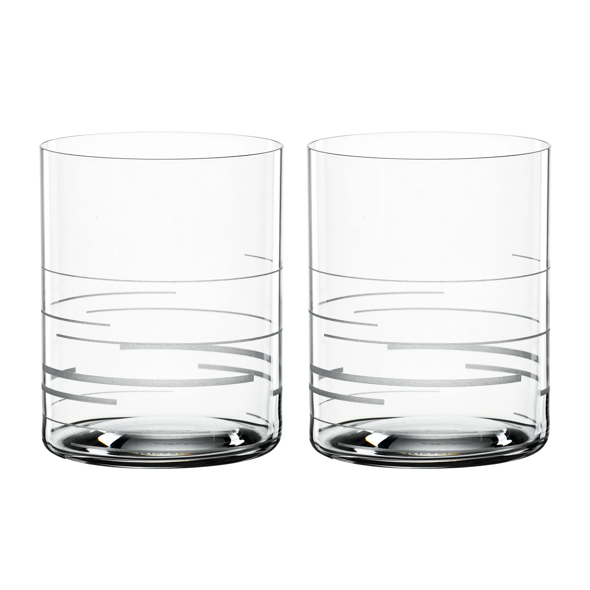 Signature drinking glass 43 cl 2-pack, Lines Spiegelau