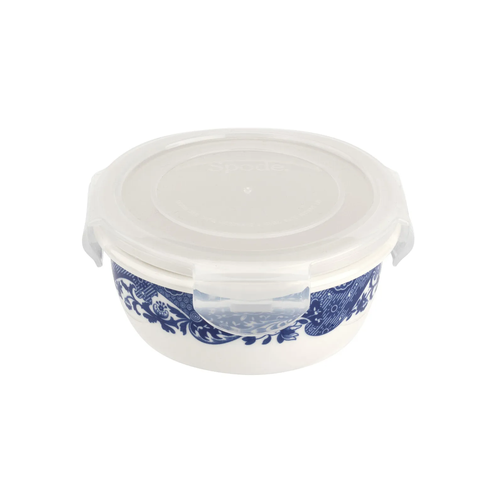 Blue Italian storage jar with lid, 13 cm Spode