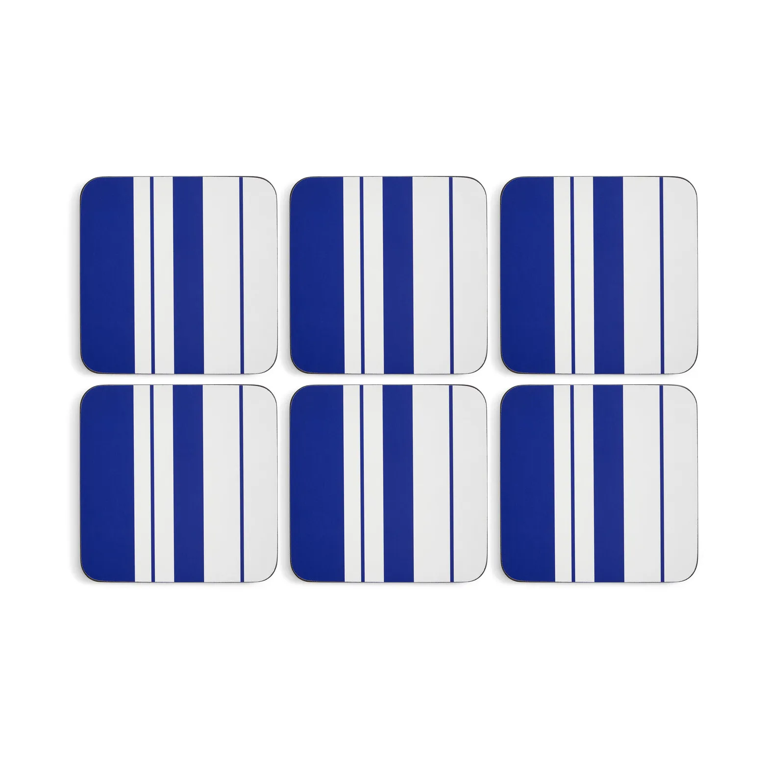 Steccato glass coasters 10.5 cm 6-pack, Blue-white Spode