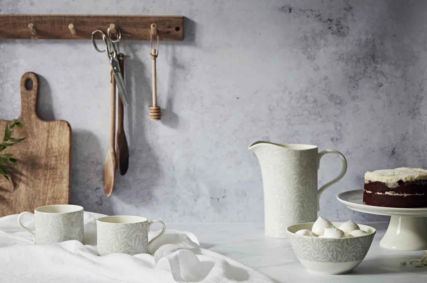 Strawberry Thief & Willow Bough mug 34 cl 2 pieces, Grey Spode