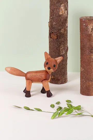 Foxy fox decoration 12 cm - Mahogany - Spring Copenhagen